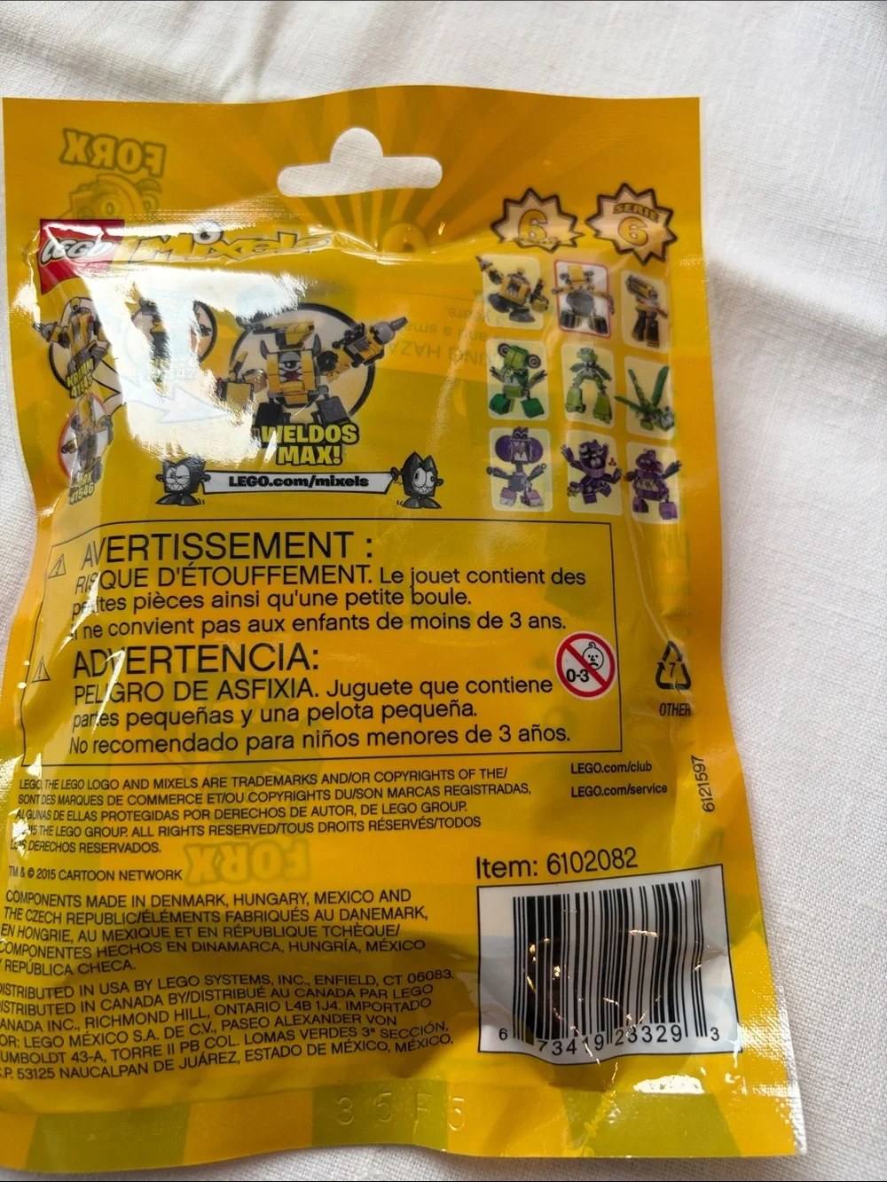 Lego Mixels Forx Figure - Yellow and Gray